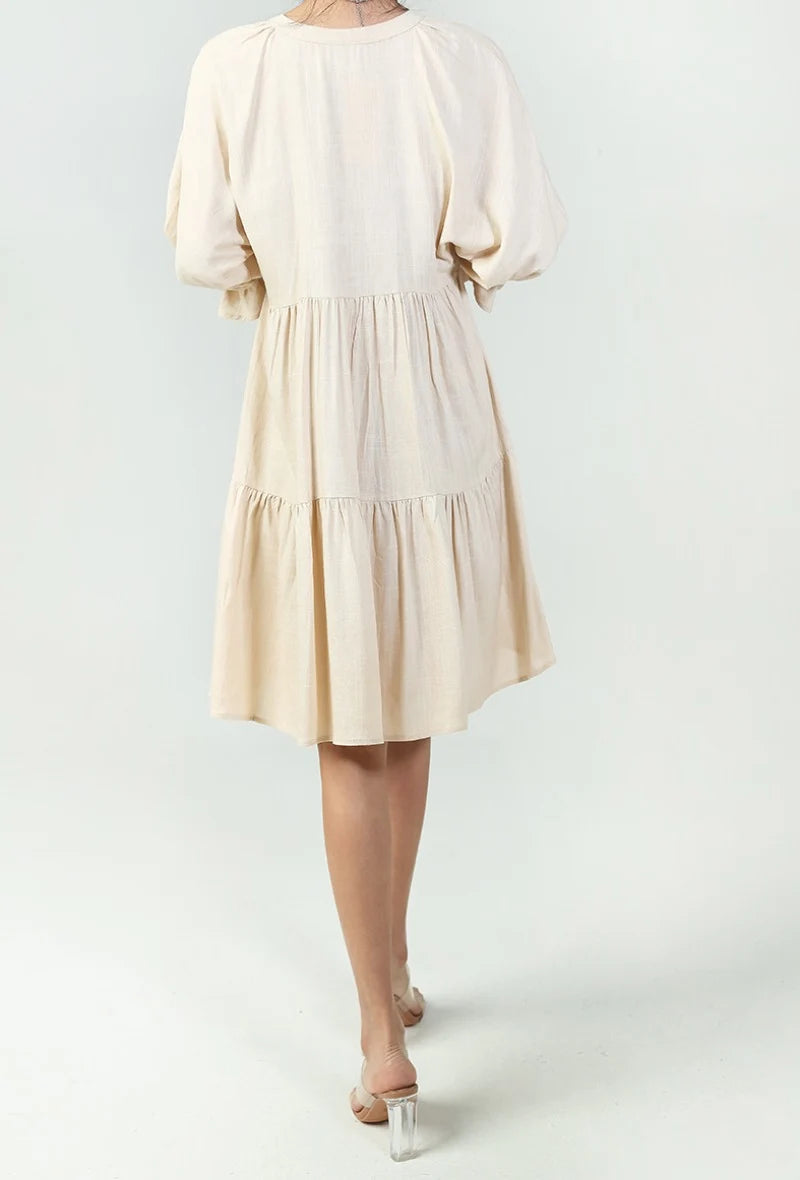 Lyhyt beige mekko